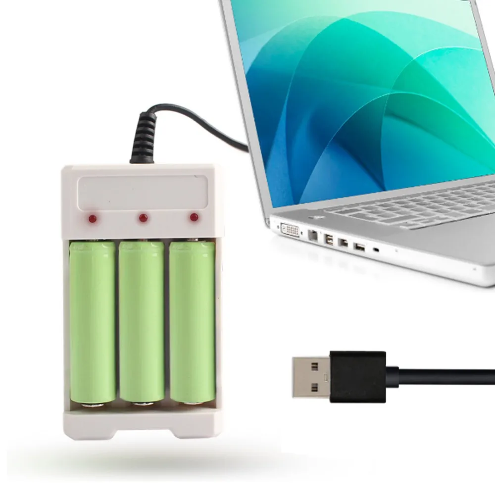 USB 3 слота выход зарядное устройство для AA/AAA Батарея Универсальный