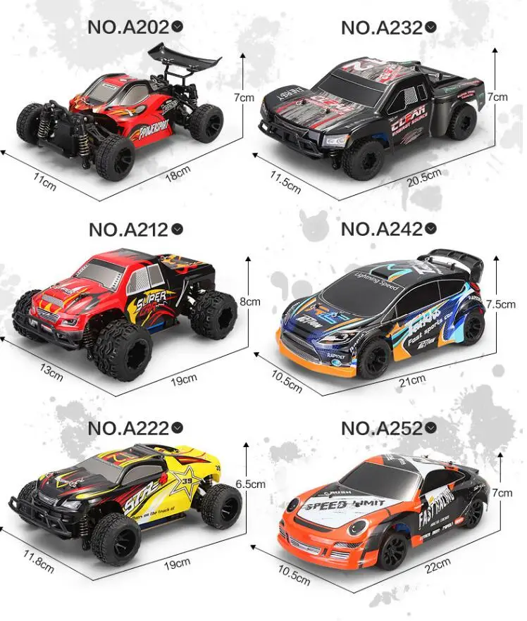 Wltoys 1:24 RC автомобиль A202 A212 A222 A232 A242 A252 2 4 г 4WD дистанционный пульт от комаров drift rally