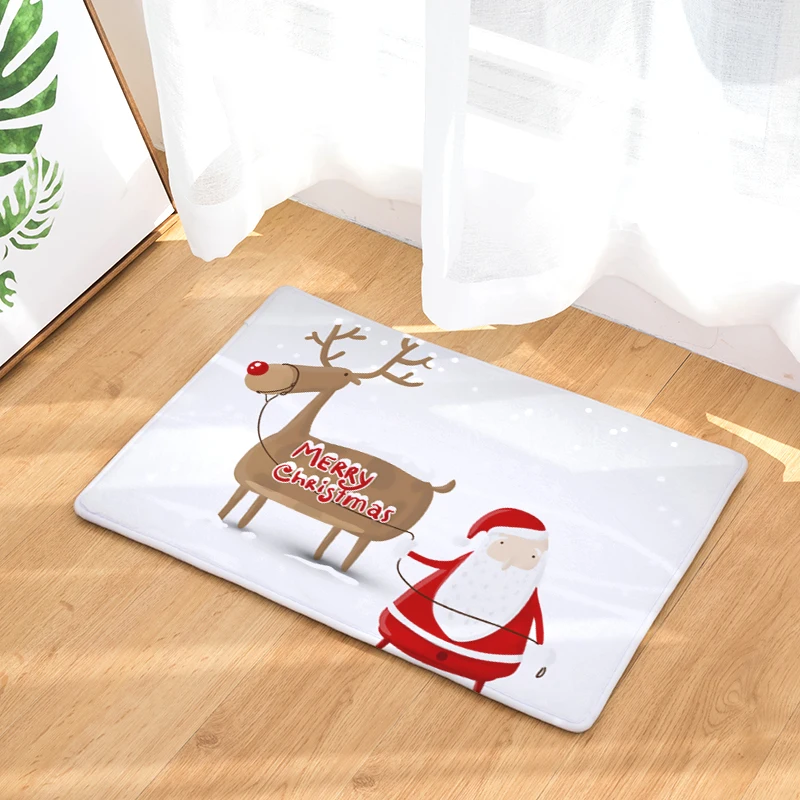 Добро пожаловать коврик с рождественским дизайном Felpudos ванная комната кухня