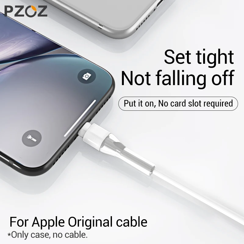 PZOZ USB C защита кабеля для iPhone 15 14 13 12 11 Pro Max Type шнур оригинального кабель