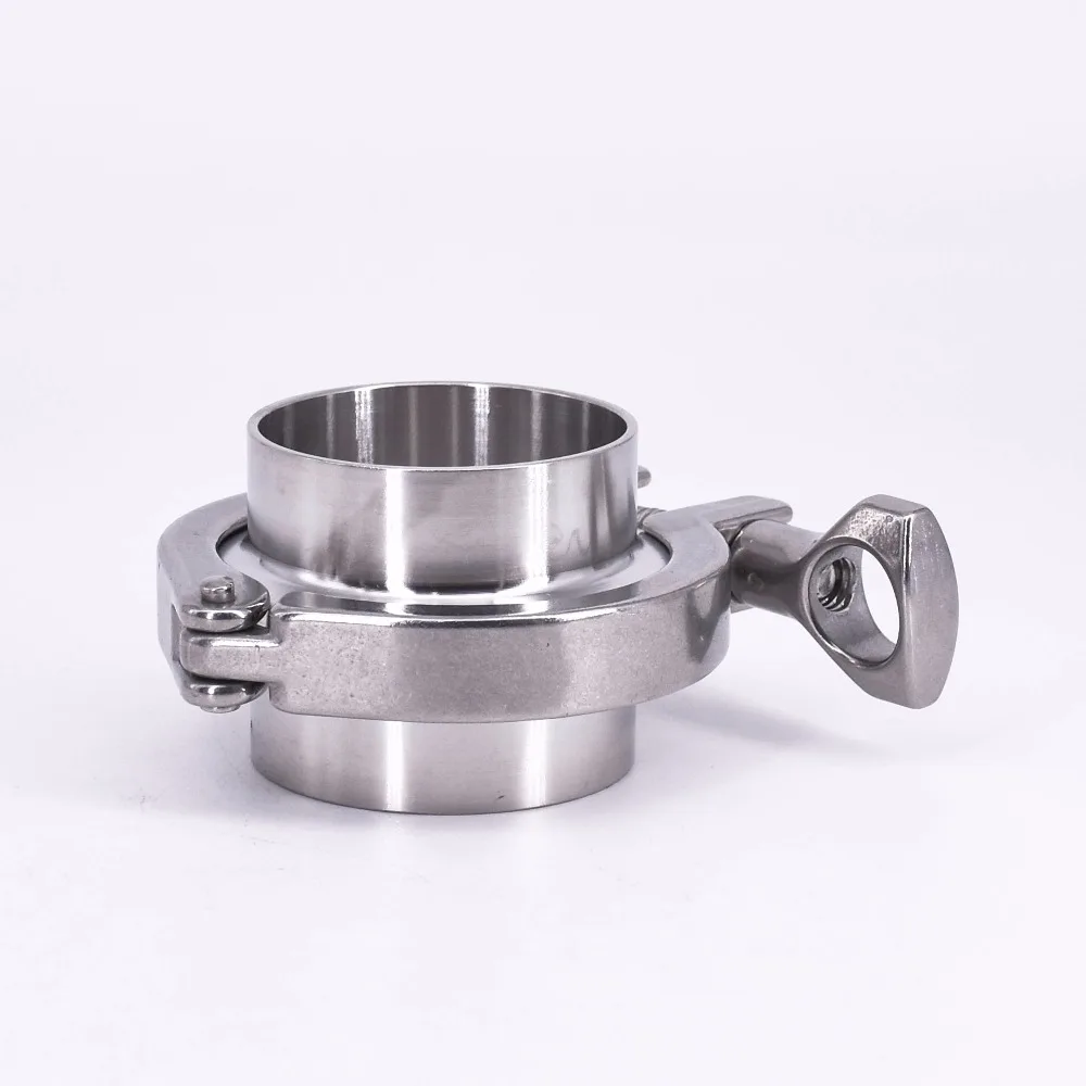 2 "Tri Clamp x 51 мм труба OD + PTFE Лента SUS304 санитарный фитинг Tri Union Set Homebrew|Крепления| |