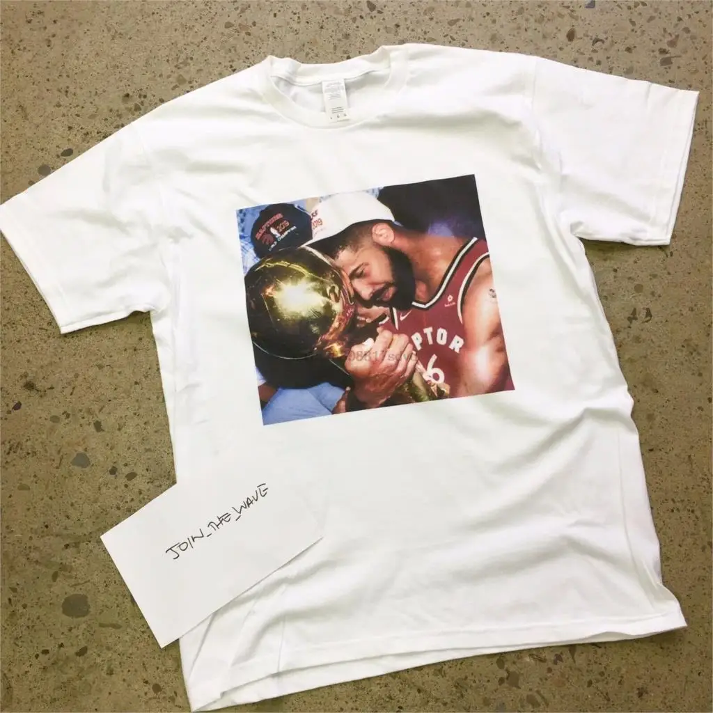 Уличная одежда Drake Торонто топ; тенниска; футболка; окончательный завершающей хищников футболка Для мужчин футболка чемпионы Кохи Леонард Джерси S-XXL