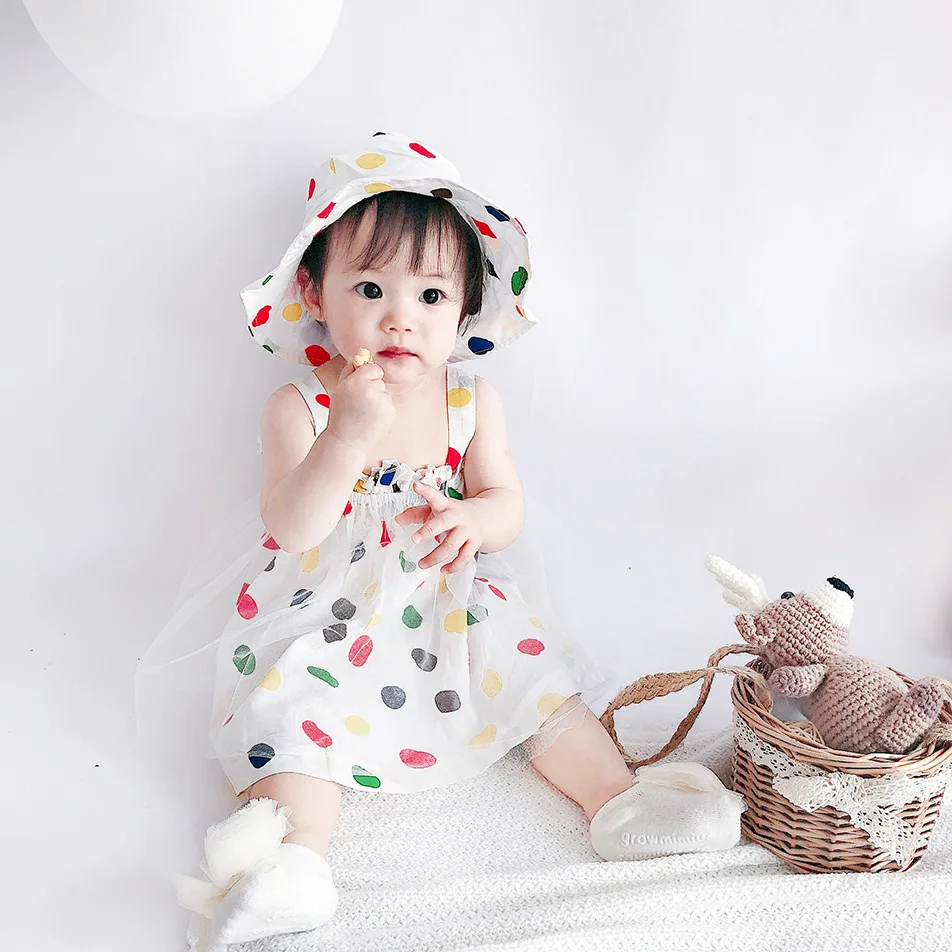 Лидер продаж Модный Радужный жилет в горошек эксклюзивное летнее платье с