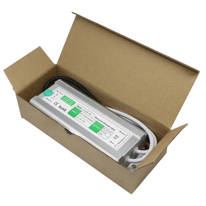 

SZYOUMY 80W 100W Led Driver Transformer Power Supply Adapter AC110-260V to DC12V Waterproof Electronic Outdoor IP67 Power Supply