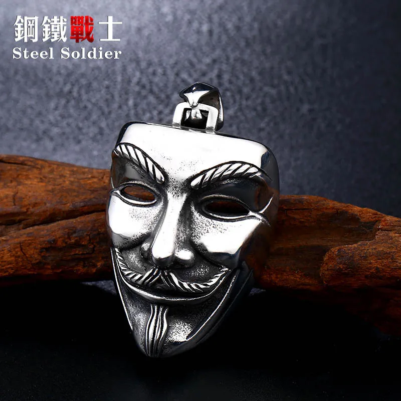 Стальной солдат V для vendetta кулон фильм ожерелье из нержавеющей стали очарование