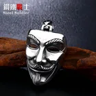 Стальной солдат V для vendetta кулон фильм, ожерелье из нержавеющей стали очарование ювелирные изделия человек подарки креативный