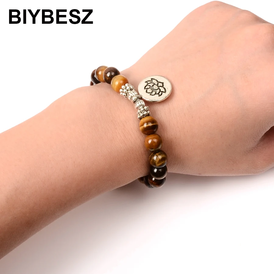 Высококачественный Браслет из натурального бисера браслет камня в виде глаз