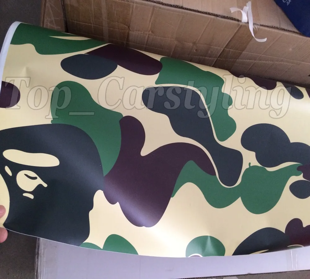Черная кофейная камуфляжная виниловая пленка без пузырей Для обмотки автомобиля