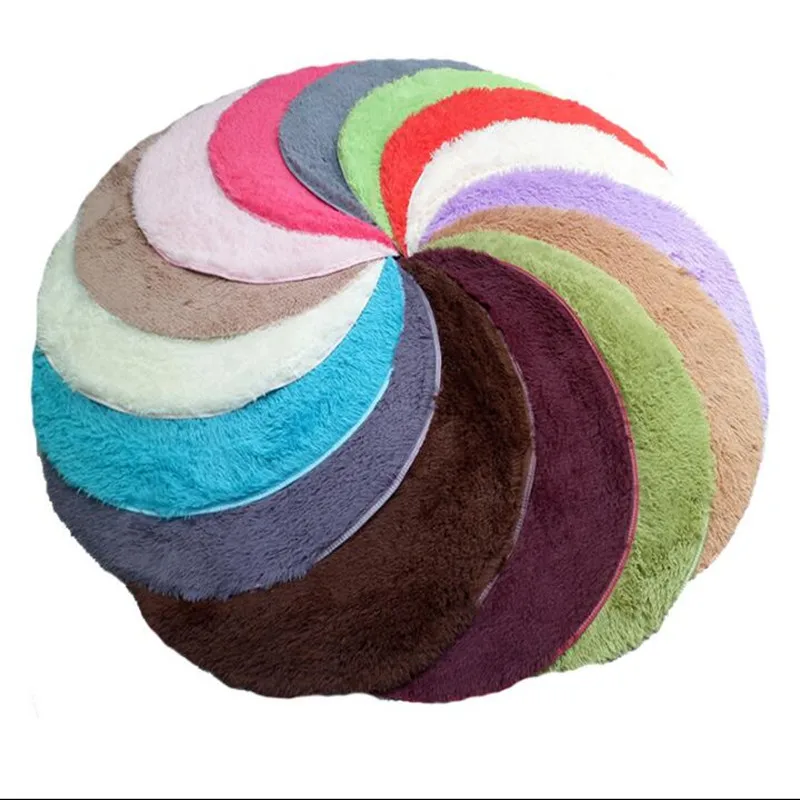 Пушистый круглый ковер ковры для гостиной Kilim искусственный мех детской комнаты
