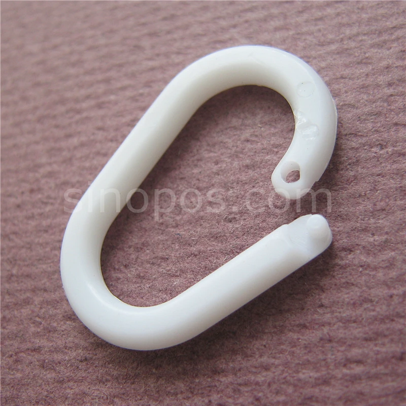 Пластиковое овальное кольцо 22 мм для переплета карточек и книг коллекционное