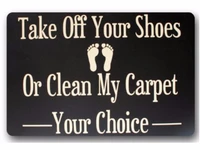 ustom please take off your shoes doormat indooroutdoor doormat 30l x 18w inch
