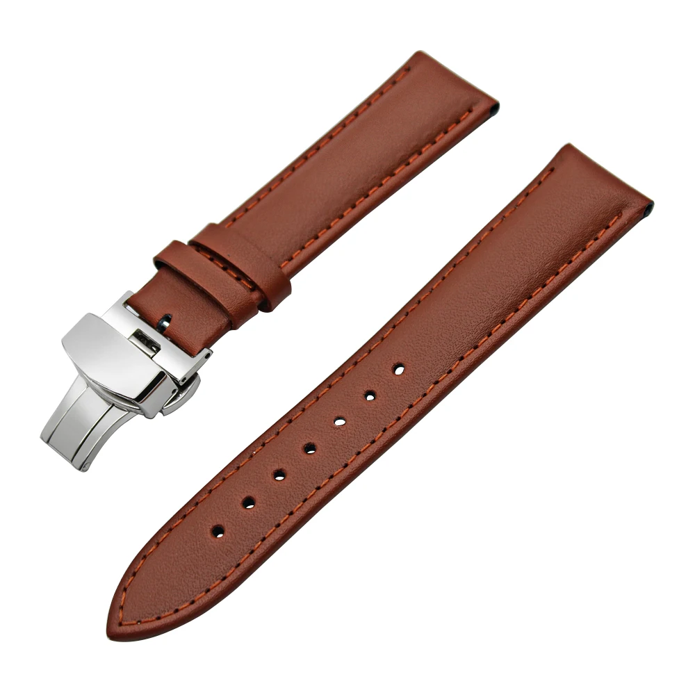 22 мм ремешок для часов из натуральной кожи Asus ZenWatch 1 2 мужчин WI500Q WI501Q Бабочка