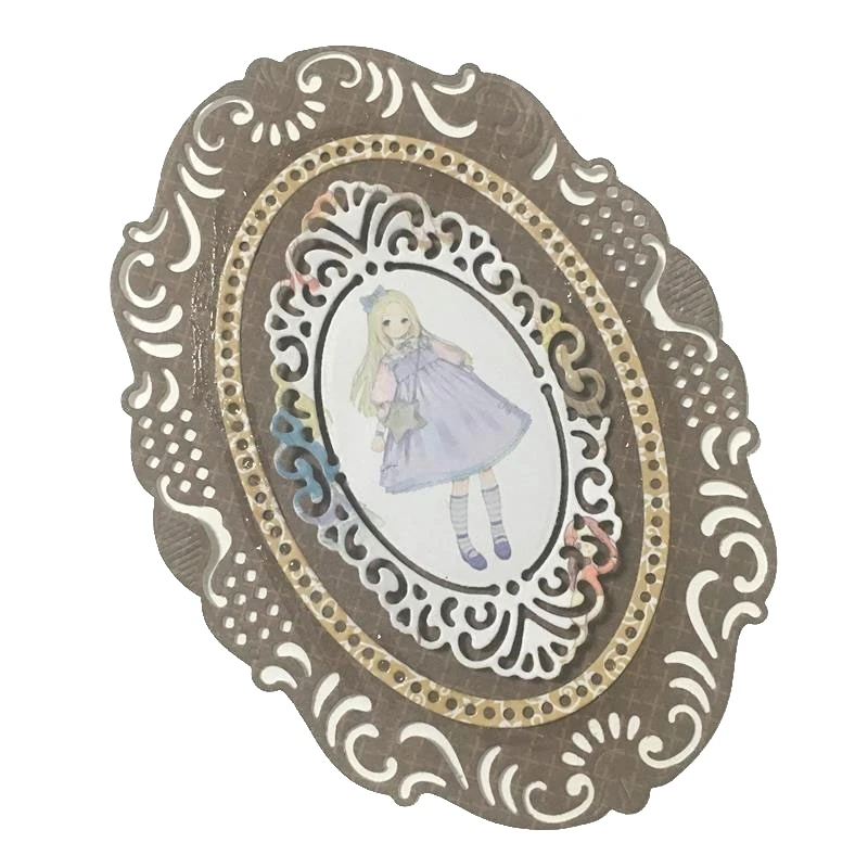 Винтажная рамка для резки металла трафареты DIY скрапбукинга/карты изготовления
