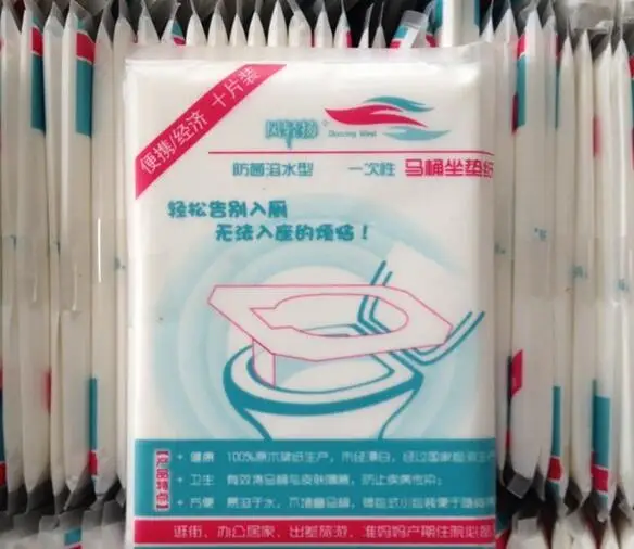 3 упаковки 30 шт./лот одноразовый Дорожный Коврик для сиденья унитаза 100%