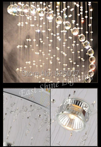 Современная прозрачная Водонепроницаемая спиральная сферическая светодиодный