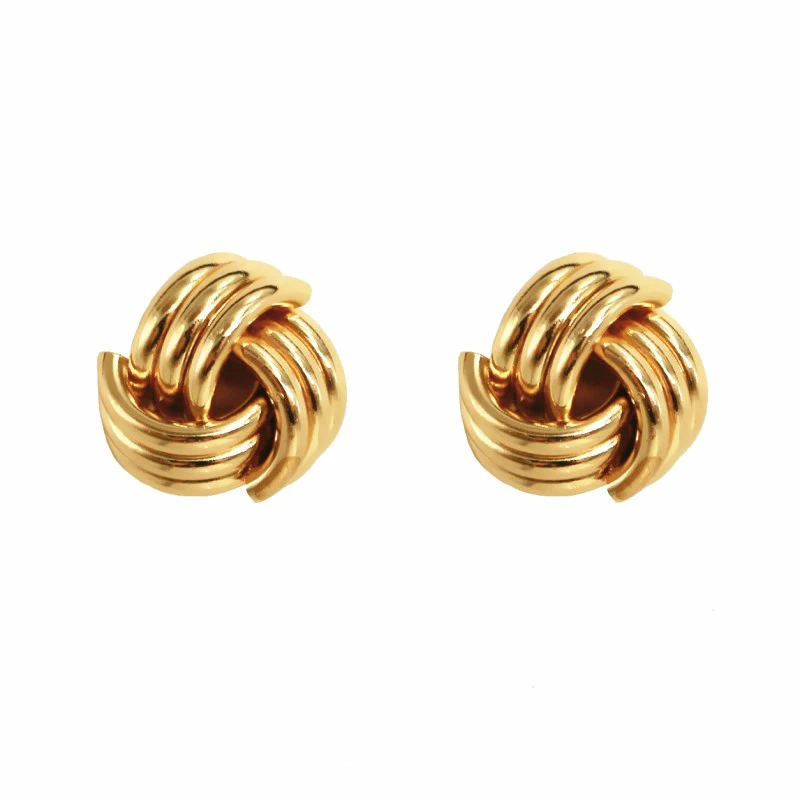Gold 2205 Винтажные висячие серьги для женщин, геометрические серьги ZA из металла, золотые, серебряные, крученые, круглые, простые, Панк ювелирные изделия - Окраска металла: Gold 2205
