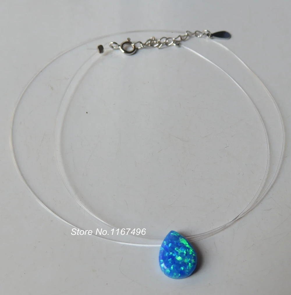 Ожерелье из прозрачного опала в виде груши 10 шт./лот 8x10 мм каплевидного