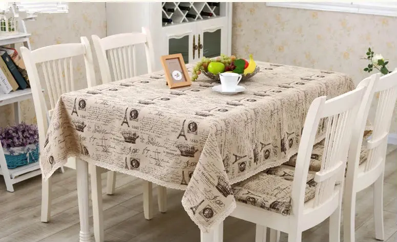 Скатерть из льна и хлопка прямоугольные скатерти в европейском стиле с