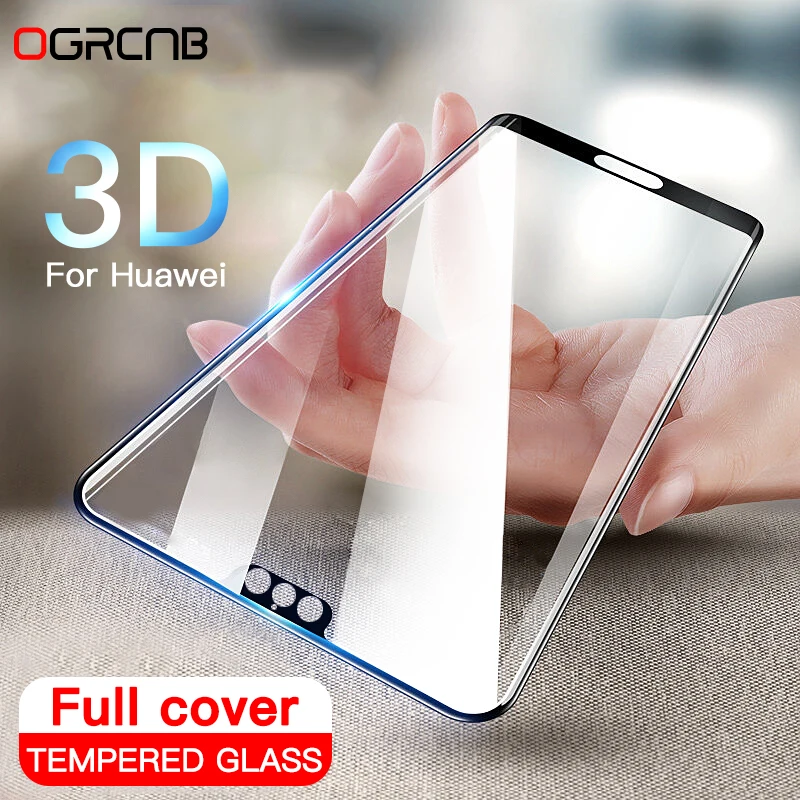 

3D Full Cover Tempered Glass For Huawei P20 Pro P10 Lite P30 Screen Protector For Huawei Honor 10 Lite 20 30 Protective Glass