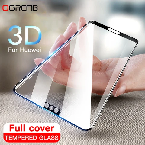 3D полное покрытие закаленное стекло для Huawei P20 Pro P10 Lite P30 P40 защита для экрана для Honor 10 Lite 20 30 защитное стекло