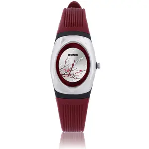 XONIX камедь Uhren Женская Роскошная розовая Золотая антикен плац Leder Kleid Armbanduhr Relogio Feminino Montre