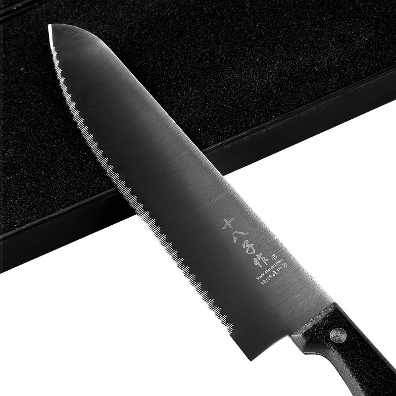 Бесплатная доставка зубчатый кухонный нож SHIBAZI из нержавеющей стали для