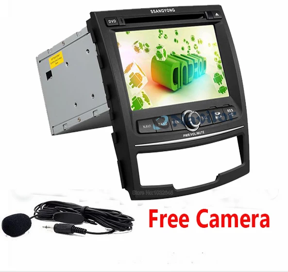 HD 7 &quot2 Din четырехъядерный автомобильный dvd плеер Android 6 0 для Ssangyong Korando 2010 2013 стерео