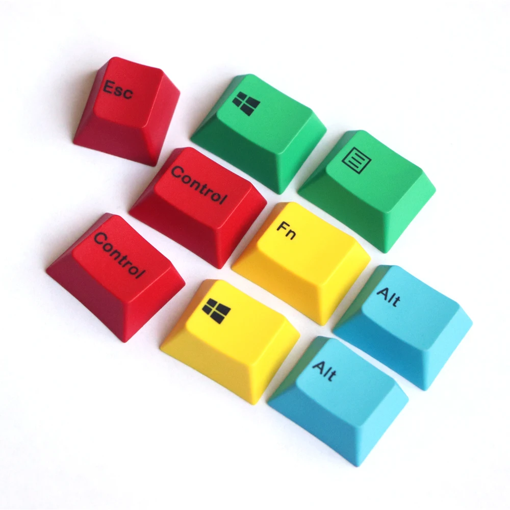 В наличии cmyk pbt keycap Вишневый профиль 9 ключ краситель подложки Keycaps Fit cherry MX Switches |