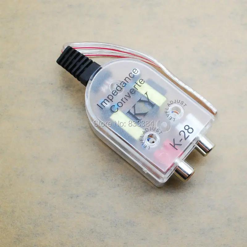 Автомобильный Динамик к RCA адаптер высокого низкому разъему Авто линейный