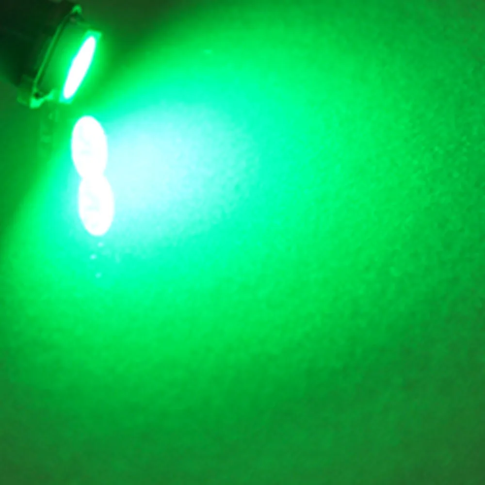 10 шт. T5 1SMD 5050 светодиодный номерной знак приборной панели клиновидные огни белый красный желтый синий теплый белый зеленый автомобильные лампы 12 В