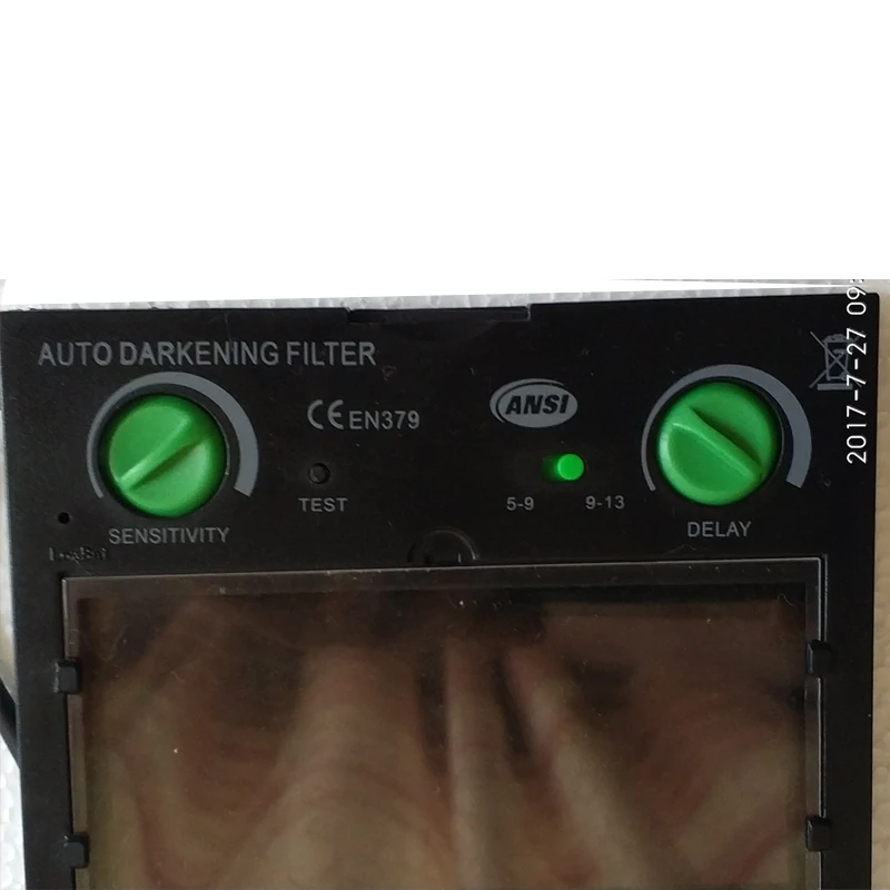 Двойной объектив 2 датчика Солнечная Авто Затемнение Сварочный Шлем Tig Mma