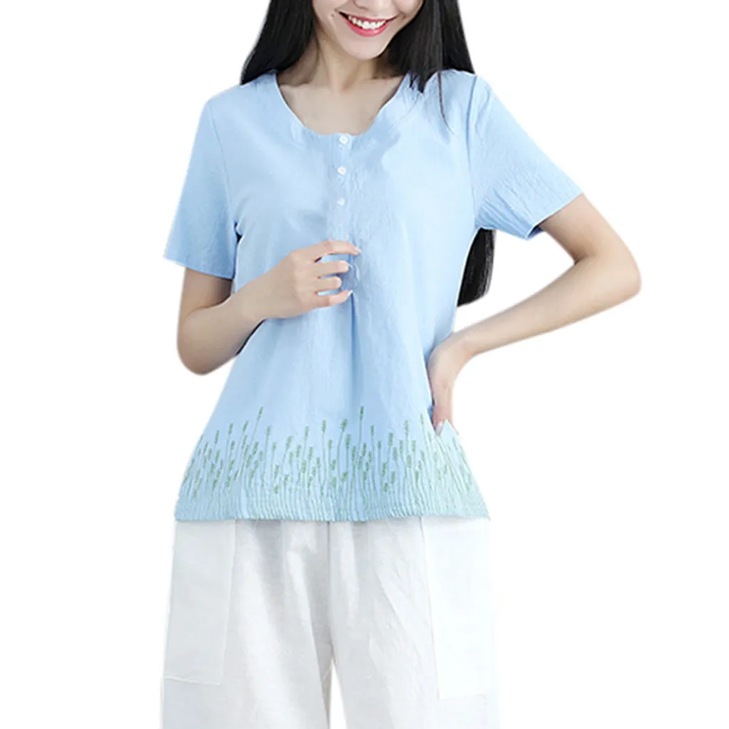 Хлопковые летние блузки кружевные рубашки с рукавами летучая мышь Женская