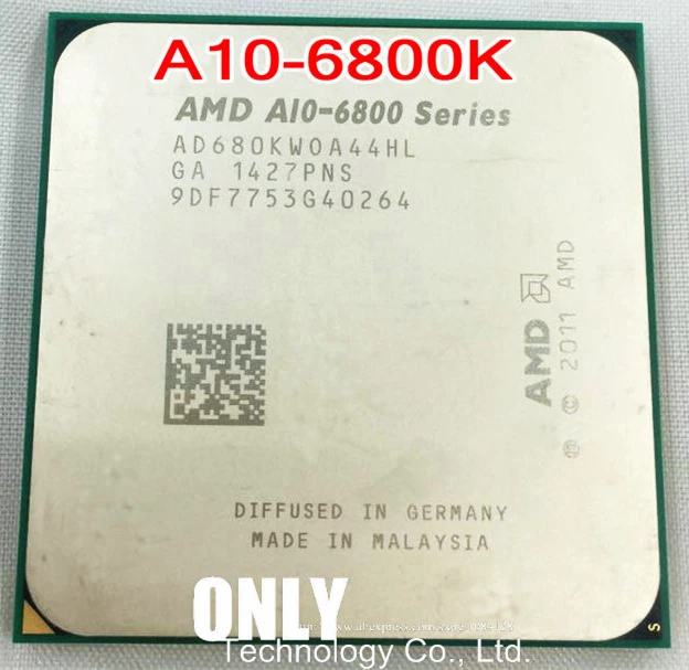 Четырехъядерный процессор AMD A-Series APU X4 A10-6800K A10 6800K FM2, рабочий процессор