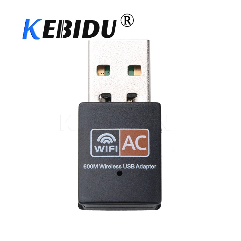 Wi Fi адаптер Kebidu Mini 600 Мбит/с USB 2 4 ГГц 5 антенна сетевая карта ПК приемник