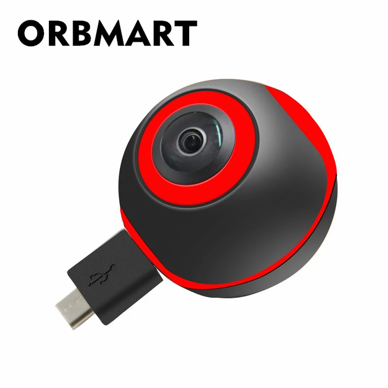 ORBMART 360 градусов панорамный VR объектив камеры Полный вид двойной съемка для samsung LG