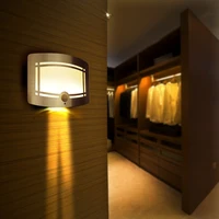 2 pack wireless infrared motion sensor led night light battery powered wall lamp wall sconce for path stair cabinet closet
