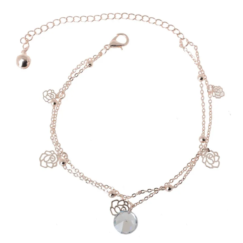 Женские амулетные браслеты на ногу с вырезами в виде цветов браслет лодыжку