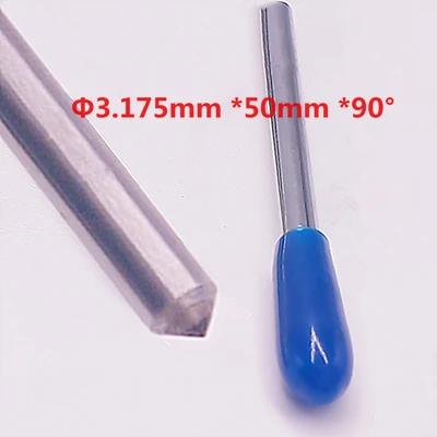 D3175mm 50mm 90deg 10 шт./лот перетащите гравировка бит Dremel гравер использовать 3 мм и 3,175 мм diamond биты для гравировки - Цвет: D3175mm 50mm 90deg