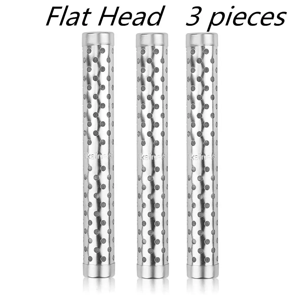 Flat Head 3 шт. палочка для щелочной воды отрицательный ион водорода ионизатор PH минералы палочка очиститель здоровья фильтр лечение здоровье наборы - Цвет: Flat Head