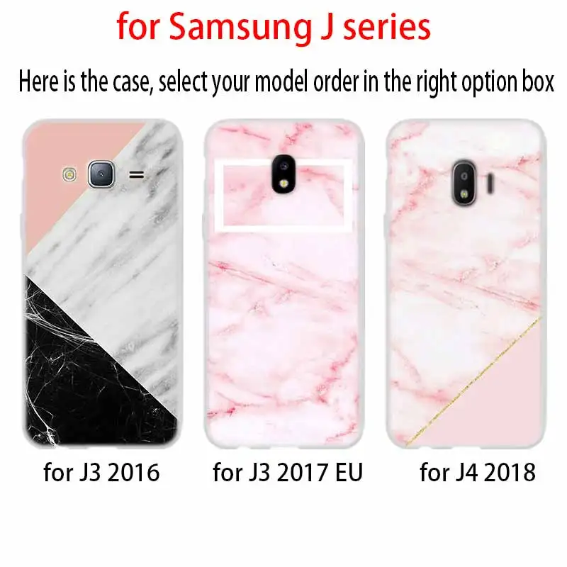 Чехол для телефона Samsung Galaxy J6 J8 J3 J5 J7 J4 Plus 2018 2016 2017 EU Prime Pro Ace j610 модный мраморный