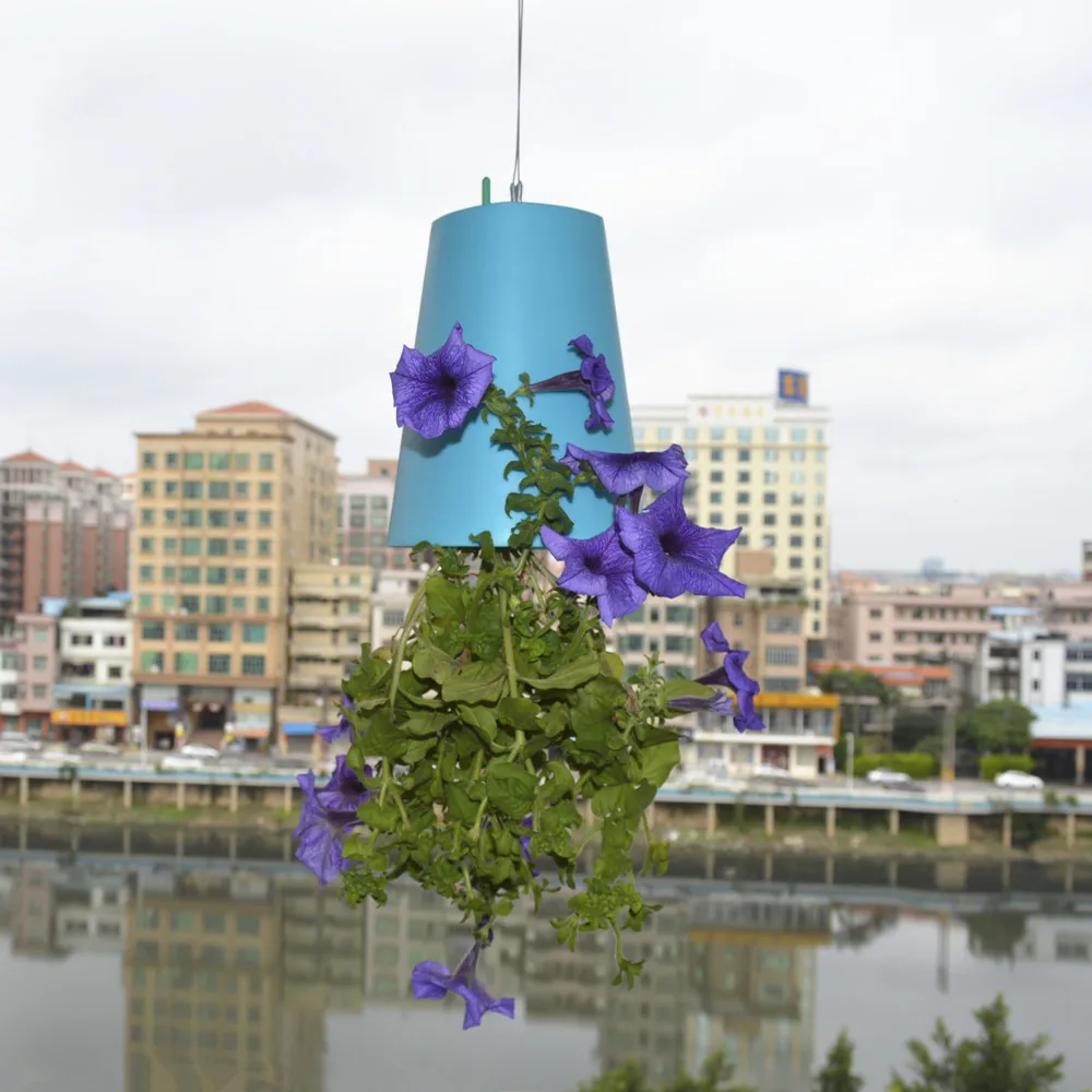 1 шт. декоративные маленькие Висячие пластиковые цветочные горшки с перевернутым