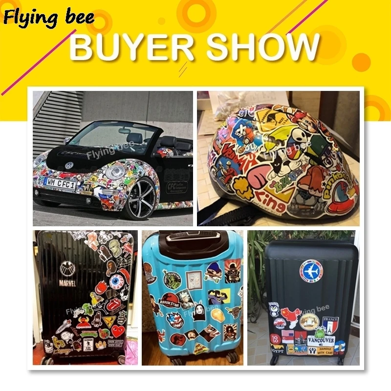 Flyingbee 17 шт. кошка мультфильм милые ПВХ наклейки Скрапбукинг для автомобиля багаж ноутбука Наклейка Спальня Diy украшения X0280