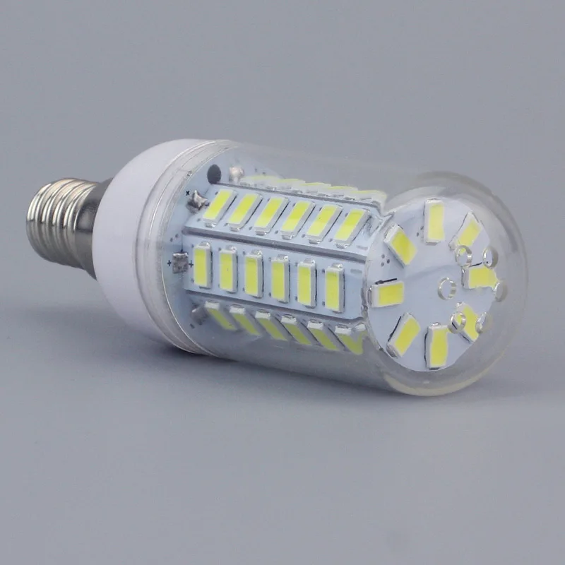Из светодиодов кукуруза лампа 5730SMD 3 Вт 5 7 9 10 12 15 18 20 E14 E27 B22 G9 AC110v 220 В 240 хрустальная