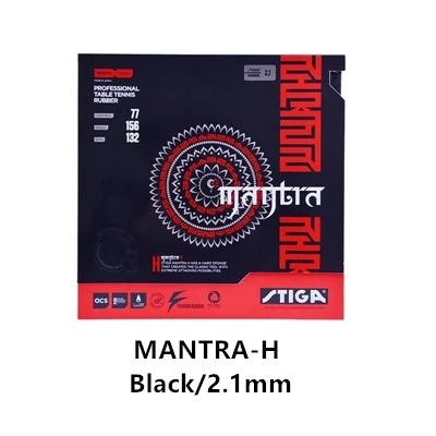 MANTRA-H Black STIGA для настольного тенниса резиновая мантра M/H offension прыщи с губкой pips-in пинг-понг tenis de mesa - Цвет: MANTRA-H Black