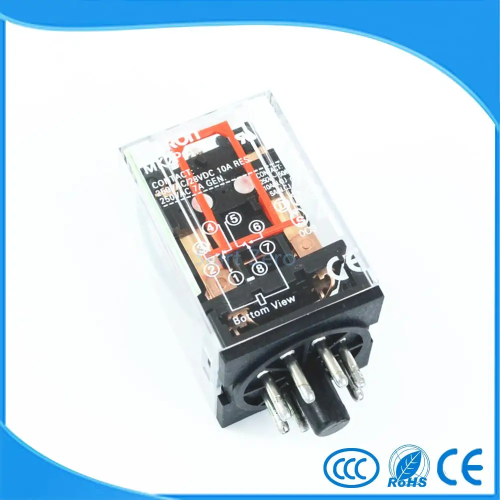 MK2P-I AC 220V Катушка, 8 контактов, универсальные электромагнитные реле