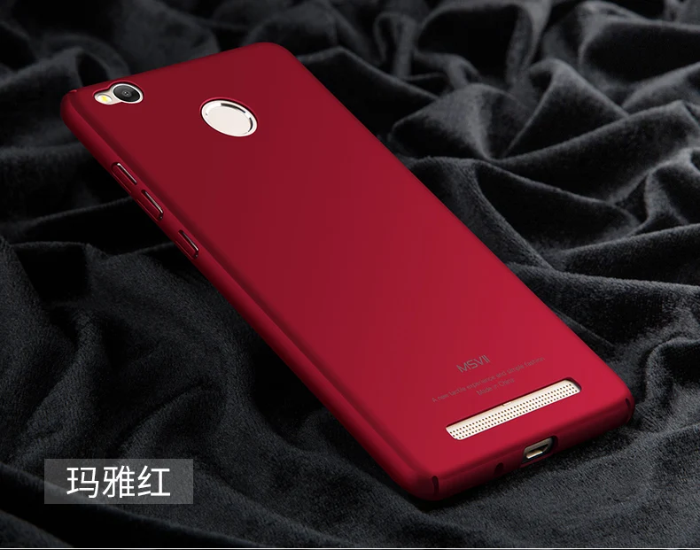 Xiaomi Redmi 3 S Чехол Msvii Тонкие Матовые чехлы для Xiaomi Redmi 3 Pro Чехол Xiomi 3 S PC чехол для Xiaomi Redmi 3 S чехол s 5,0