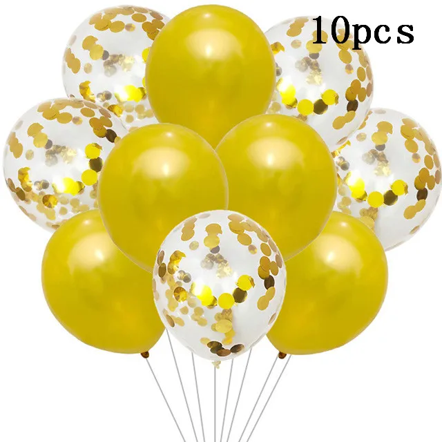 10pcs 20 шт. 30 дюймов розовые золотые шары из фольги в виде цифр Черный Серебряный Цифровой 18 20 25 30 50 взрослых день рождения латексные шары Декор поставки - Цвет: 10pcs