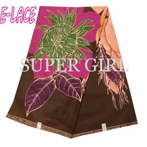 Высокое качество Африканский Воск Кружево Ткань 100% хлопок печати гипюр Анкара