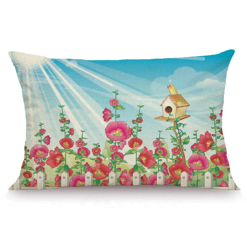 XUNYU 30X50 см/40x60 см наволочка для подушки с рисунком цветка, чехол для детской комнаты, декоративная наволочка для дивана, спальни JX005 - Цвет: 2