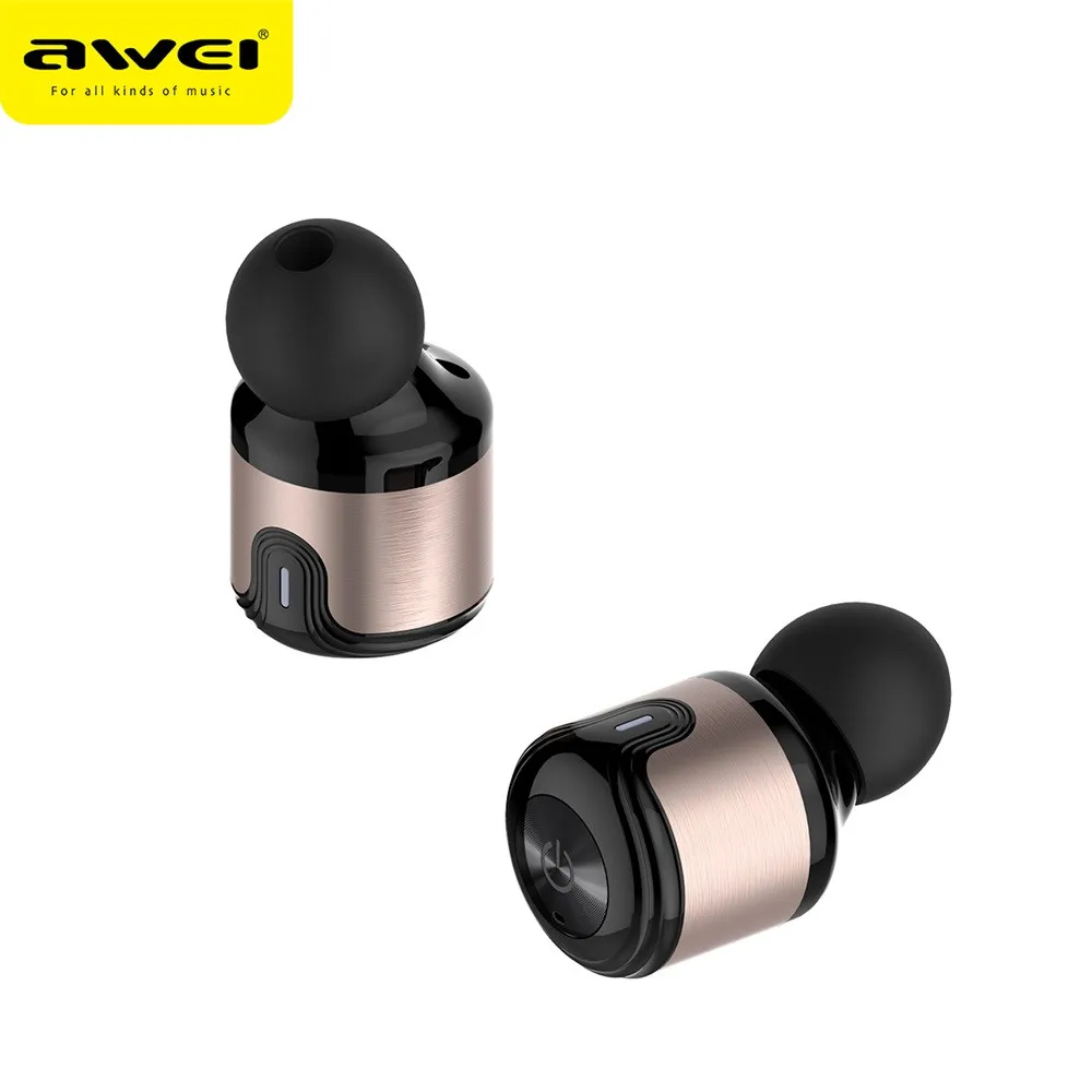 Наушники вкладыши AWEI T8 Twins Беспроводные наушники Bluetooth Головной Телефон с